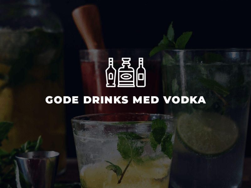 5 Gode drinks med vodka